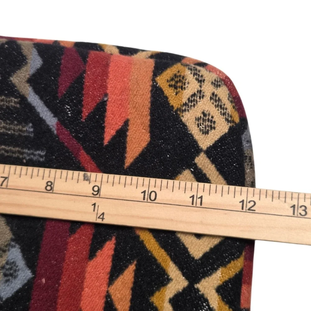Pendleton Aztec Coyote Butte Wool Leather Laptop Bag Red Black 16